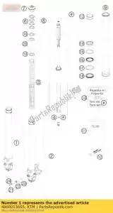 ktm 48600536S5 asklem r / s cpl. 2010 - Onderkant