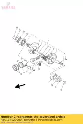 Here you can order the crank 1 from Yamaha, with part number 4BC114120000: