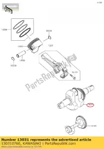 kawasaki 130310760 01 albero motore-comp - Il fondo