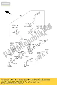 kawasaki 130701063 guide,kick spring kdx175-a3 - Bottom side