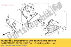 Aquí puede pedir conjunto de capucha, r. Inferior (wl) * tipo1 1 * (tipo1 1) de Honda , con el número de pieza 64400MBWD20ZD: