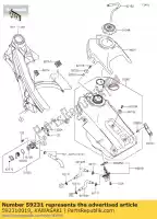 592310019, Kawasaki, vuller kx250r6f kawasaki  klx kx 85 250 450 2006 2007 2008 2009 2010 2011 2012 2013 2014 2015 2016 2017 2018 2019 2020 2021, Nieuw