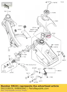 kawasaki 592310019 filler kx250r6f - Bottom side