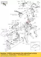 110570121, Kawasaki, 01 suporte, tampa do radiador, direita kawasaki er650 z650l lams 650 , Novo