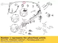 86107R, Piaggio Group, Sistema elétrico aprilia derbi  rx rx 50 rx sx senda senda drd sm senda r sx zd4pvl, zd4pvg zd4swa00, zd4pvg01 50 2004 2005 2006 2007 2008 2011 2012 2014 2016 2017, Novo