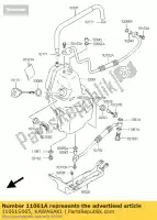 11061S065, Kawasaki, uszczelka 14x20x1,5 ksf400-a1 kawasaki kfx klv 400 1000 2004 2005 2006, Nowy