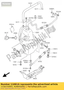 kawasaki 11061S065 joint, 14x20x1,5 ksf400-a1 - La partie au fond