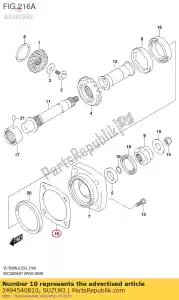 Suzuki 2494540810 shim set,sec dr - Bottom side