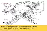 19220MCH000, Honda, couverture comp, eau honda vtx  c1 c vtx1800c vtx1800c1 1800 , Nouveau