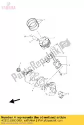 vliegtuiglager, drijfstang van Yamaha, met onderdeel nummer 4C8116563000, bestel je hier online: