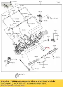 kawasaki 160140002 screw-pilot air zx600-k1h - Bottom side