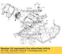 657338, Piaggio Group, tubo della pompa di raffreddamento piaggio mp zapm75100 zapta0100 300 2011 2016 2017 2018 2019, Nuovo