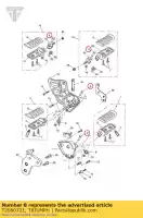 T2080721, Triumph, poggiapiedi perno pivot triumph america carbs america efi bonneville & bonneville t100 carbs bonneville & bonneville t100 efi bonneville efi > 380776 bonneville from vin 380777 & se bonneville from vin 380777/ se bonneville t100 efi rocket iii, classic & roads, Nuovo