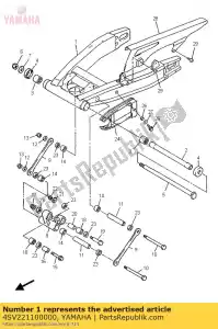 Yamaha 4SV221100000 braço traseiro comp. - Lado inferior