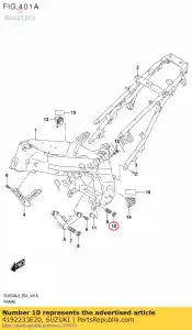 suzuki 4192233E20 dado, carter - Il fondo