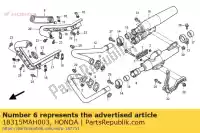 18315MAH003, Honda, protetor, rr. ex. tubo honda vt shadow ace c2 aero c3 c vt1100c2 vt1100c3 1100 , Novo