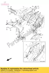 Here you can order the graphic, 1 from Yamaha, with part number 2MSF17F10000: