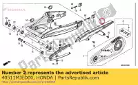 40511MJED00, Honda, catena di trasmissione del caso honda  650 2017 2018 2019, Nuovo
