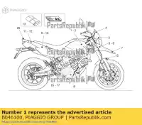 B046100, Piaggio Group, etiqueta de la derecha 