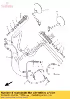 2UJ263111000, Yamaha, kabel, gashendel 1 yamaha xv 250 1995 1997 1998 1999, Nieuw