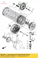 34K161110000, Yamaha, engrenage, entraînement primaire yamaha srx xt tt xtz tenere ttw xtk tts ttr 600, Nouveau