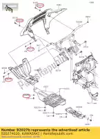 920274020, Kawasaki, collar, l = 5 kawasaki brute force 750 4x4i eps gff hff krf800 teryx le krt800 teryx4 800 kvf750 camo , Nuevo