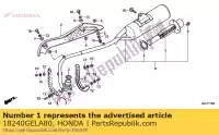 18240GELA80, Honda, brak opisu w tej chwili honda  crf 50 2013 2014 2018 2019 2020, Nowy