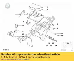 Here you can order the bracket right from BMW, with part number 61132306314: