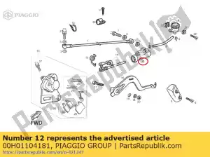 Piaggio Group 00H01104181 rear brake - Bottom side