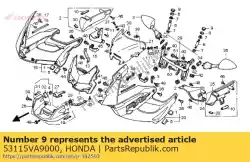 Aquí puede pedir tapa, asa inferior de Honda , con el número de pieza 53115VA9000: