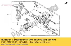 Honda 43110MZ1006 soporte comp, rr b - Lado inferior