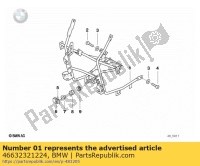 46632321224, BMW, Verkleidungshalterung (bis 12/1997), Neu