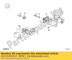 Here you can order the bracket rear left from BMW, with part number 63231459327: