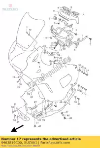 suzuki 9463819C00 almofada - Lado inferior