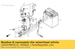kabel, batterijaarde van Honda, met onderdeel nummer 32601MBT610, bestel je hier online: