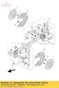 yamaha 4D32580U0100 compasso de calibre (direita) - Lado inferior