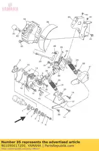 yamaha 901090617200 parafuso - Lado inferior