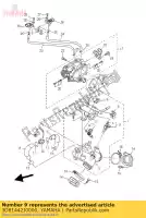 3D81442J0000, Yamaha, tuyau, silencieux 2 yamaha xvs 1300 2007 2008 2009 2010, Nouveau