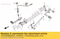 35350MBB000, Honda, switch assy., rr. fermare honda vtr  sp2 fire storm f sp1 vtr1000f 1000 , Nuovo