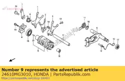 Ici, vous pouvez commander le broche, changement de vitesse auprès de Honda , avec le numéro de pièce 24610MG3010: