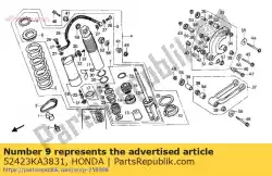 Here you can order the no description available at the moment from Honda, with part number 52423KA3831: