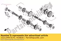 23212MK7670, Honda, nessuna descrizione disponibile al momento honda pc vt 800 1100 1988 1989 1990 1994 1995 1996 1997 1998 1999 2000, Nuovo