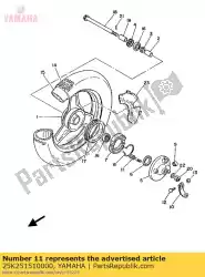 Ici, vous pouvez commander le arbre à cames auprès de Yamaha , avec le numéro de pièce 25K251510000: