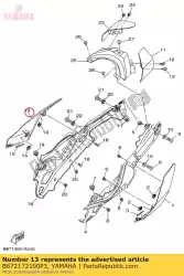 Aquí puede pedir cubierta, lado 2 bwm2 de Yamaha , con el número de pieza B672172100P3: