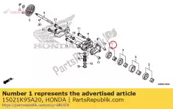 Here you can order the rotor set, oil pump from Honda, with part number 15021K95A20: