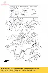 Ici, vous pouvez commander le graphique 2 auprès de Yamaha , avec le numéro de pièce 5D7F83921000: