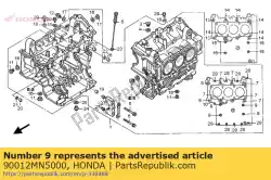 Qui puoi ordinare bullone, flangia ubs 8 da Honda , con numero parte 90012MN5000: