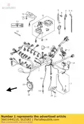 Aqui você pode pedir o arnês, fiação em Suzuki , com o número da peça 3661044G10: