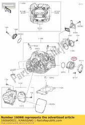 Here you can order the 01 holder-throttle body from Kawasaki, with part number 160660021: