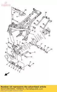 yamaha 5G3214810000 parafuso, montagem do motor 1 - Lado inferior